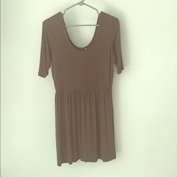 High low dress forest green - Picture 1 of 4